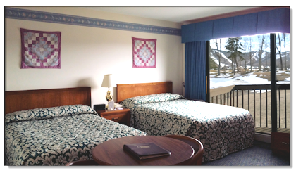 Deluxe room at Cascades Lodge, with view of Killington Slopes
